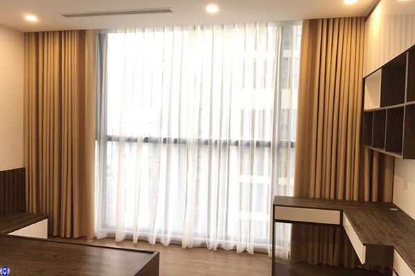 Rèm màu vàng phong thủy phòng ngủ mệnh Kim
