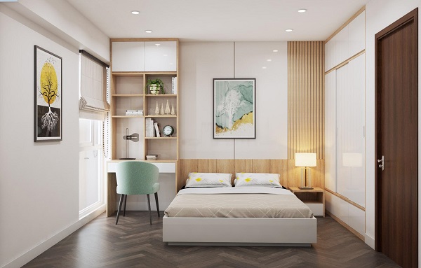 Phòng ngủ màu trắng hợp tuổi Quý Dậu