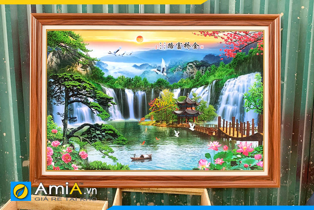 Tranh phong thủy phù hợp người mệnh Thủy