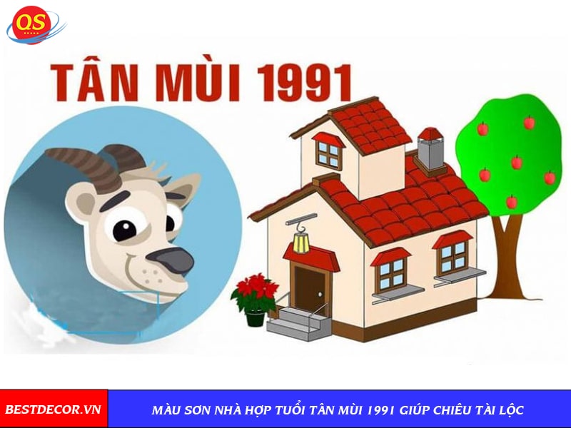 Sơn màu nâu đất hợp phong thủy tuổi 1991