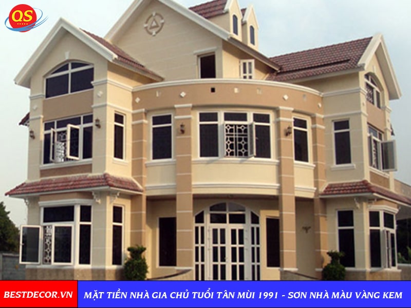 Sơn nhà màu đỏ cho người Tân Mùi
