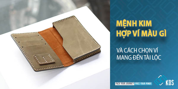 Ví màu vàng hợp mệnh Kim