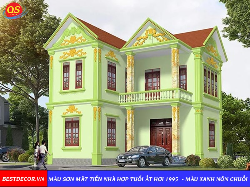 Sơn cổng nhà màu cam
