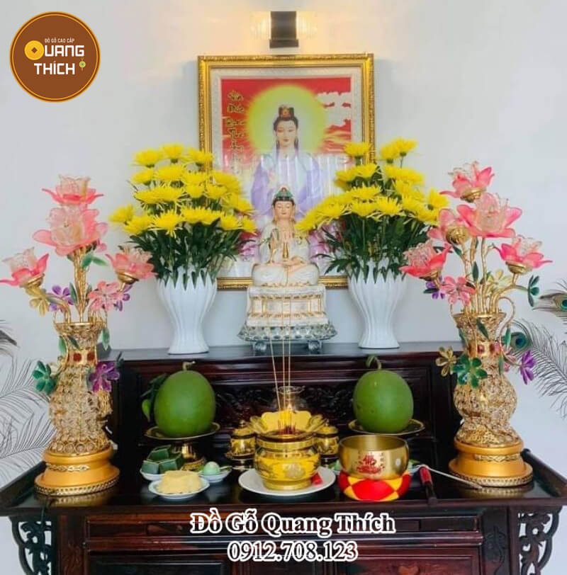 Cách đặt lư hương bàn thờ Phật