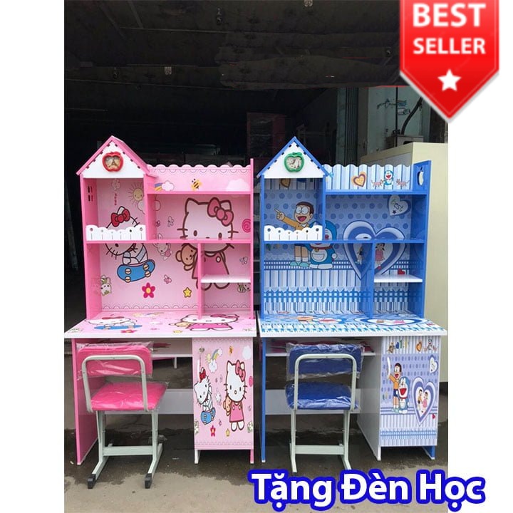 Bàn học màu vàng đất