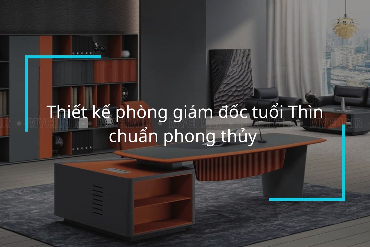 Không gian văn phòng xanh dương cho người mệnh Thủy