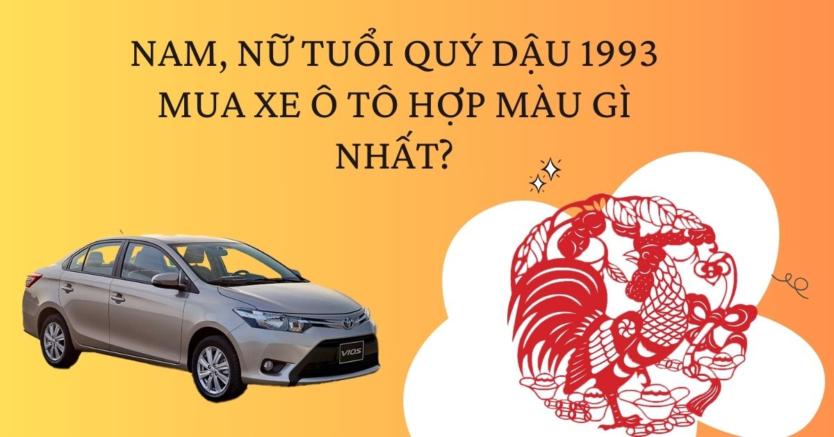 Tuổi 1993 tránh xe màu gì