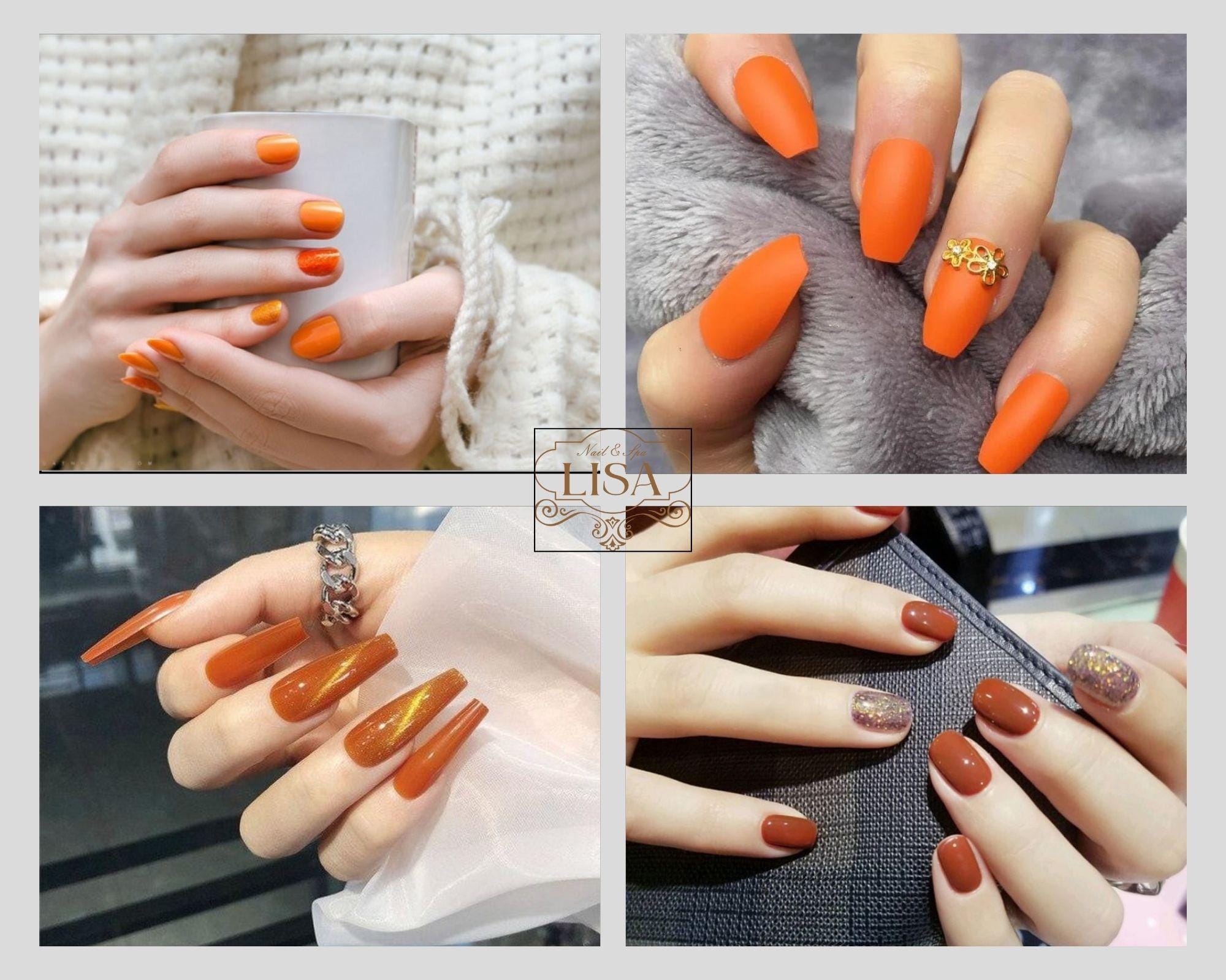 Màu cam phối ánh nhũ giúp kích duyên cho nữ Đinh Sửu