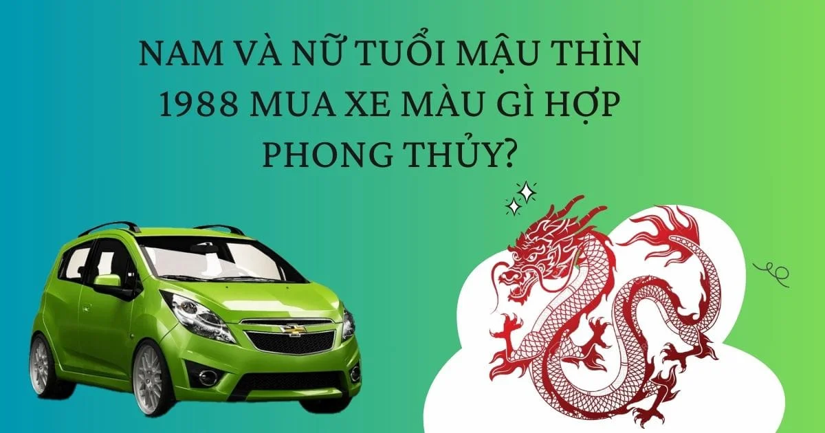 Màu xe hợp mệnh Mộc
