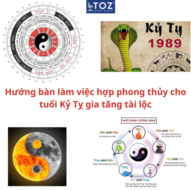 Bàn làm việc màu xanh lá cây hợp tuổi Kỷ Tỵ