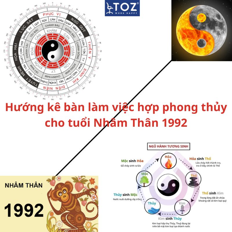 Hướng bàn làm việc tuổi Nhâm Thân