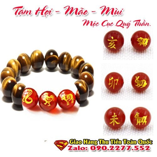 Vòng tay đá phong thủy màu đỏ
