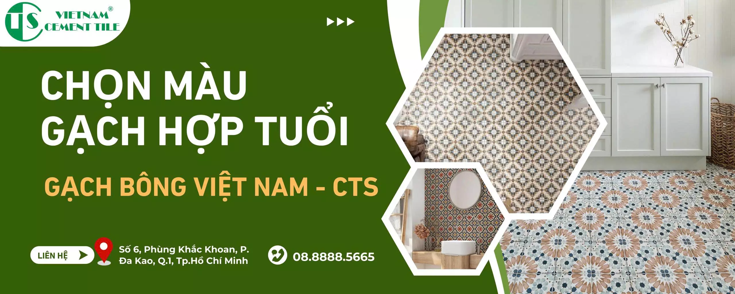 Tránh màu gạch xung khắc phong thủy