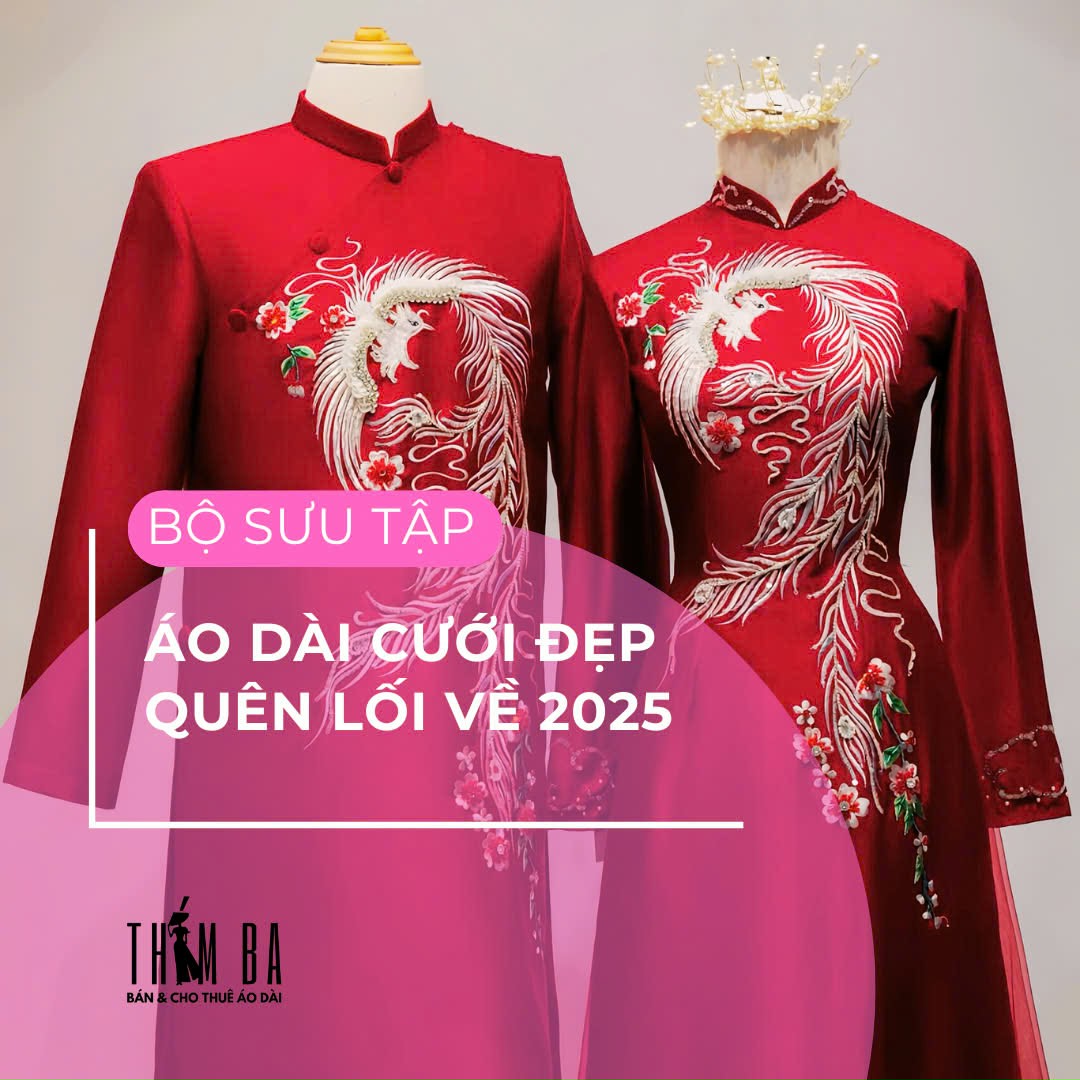 Bộ sưu tập áo dài cưới hợp phong thủy cho cô dâu 1997