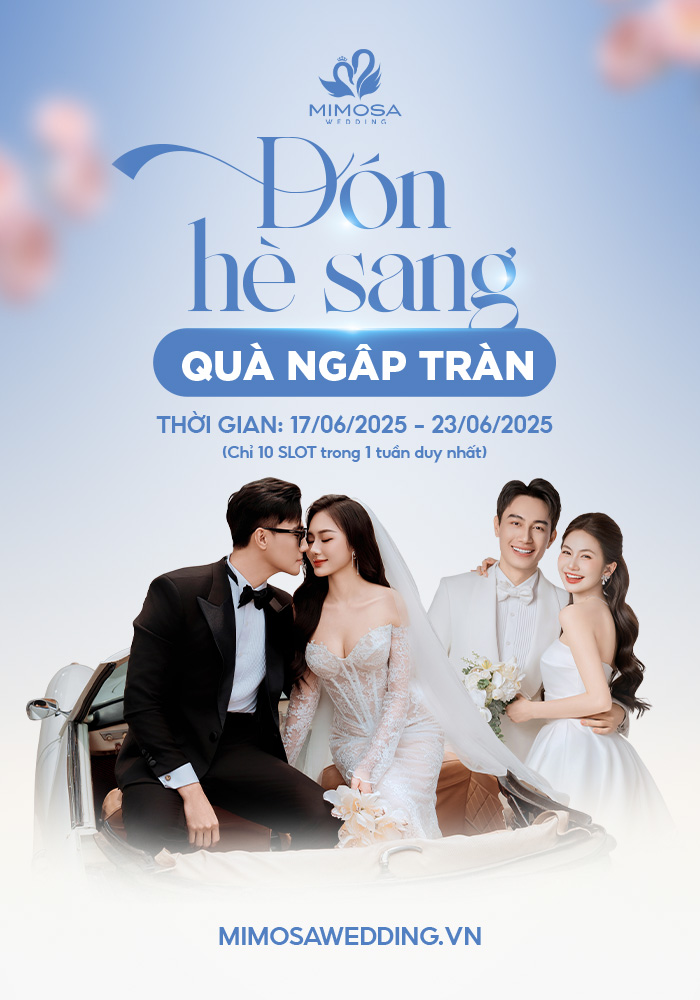 Áo cưới màu trắng hợp mệnh Kim