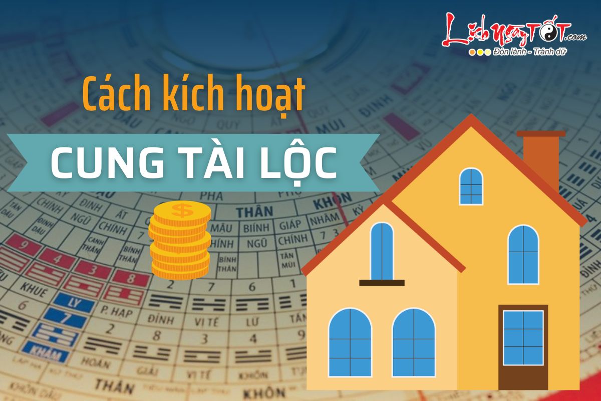 Kích hoạt cung tài lộc trong nhà