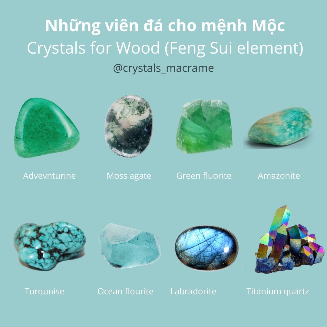 Đá phù hợp cho mệnh Thủy