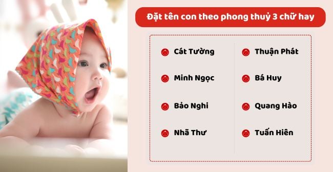 Tên gọi theo ngũ hành