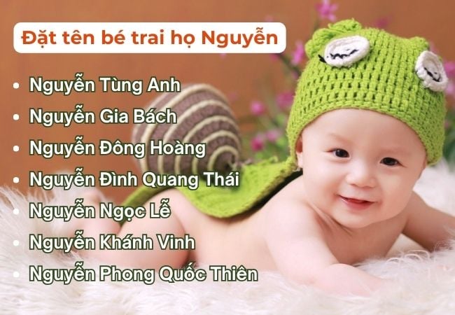 Gợi ý tên bé trai 2025