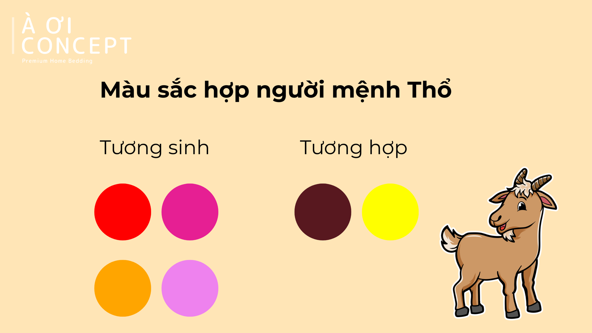 Đồ dùng màu hợp tuổi Tân Mùi