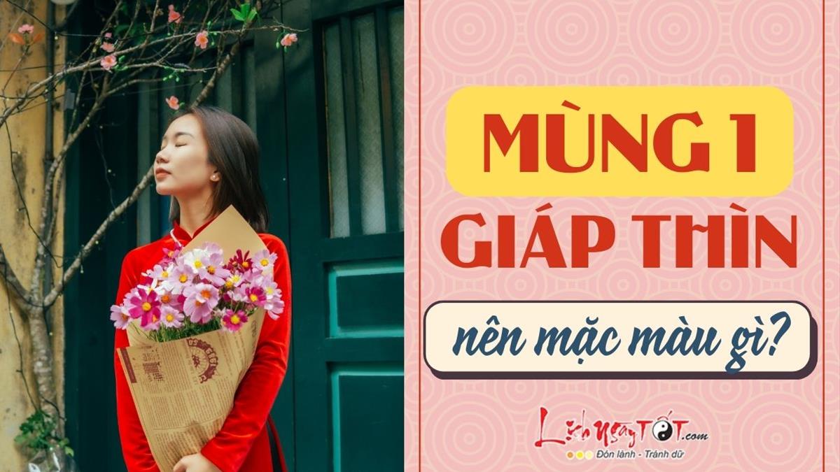 Trang phục Tết màu đỏ may mắn
