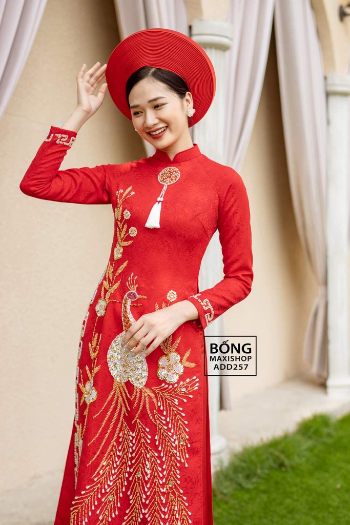 Áo Dài Cưới Màu Hồng Ngọt Ngào