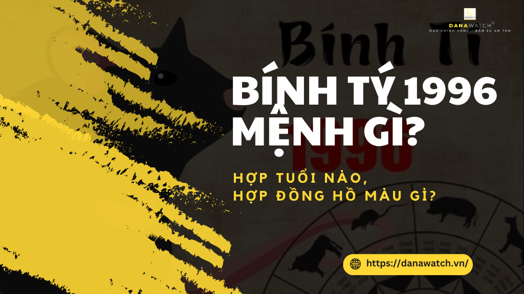 Hình ảnh đồng hồ màu bạc cho người Bính Tý 1996