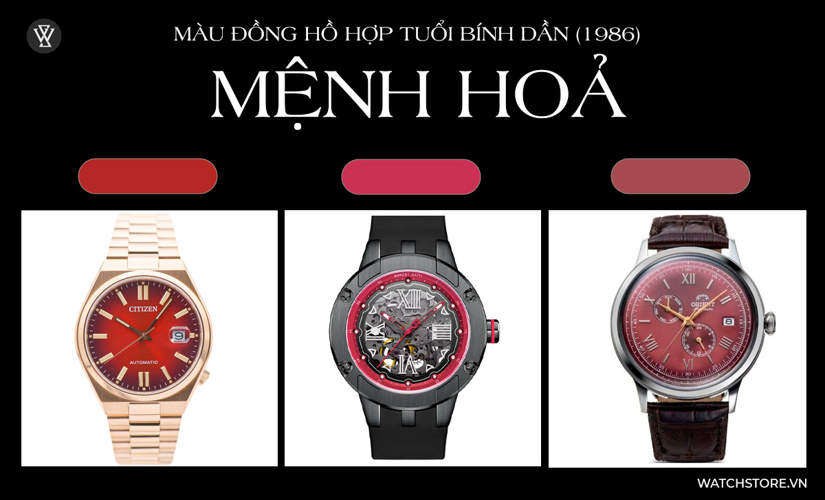 Đồng hồ cam hợp tuổi Dần