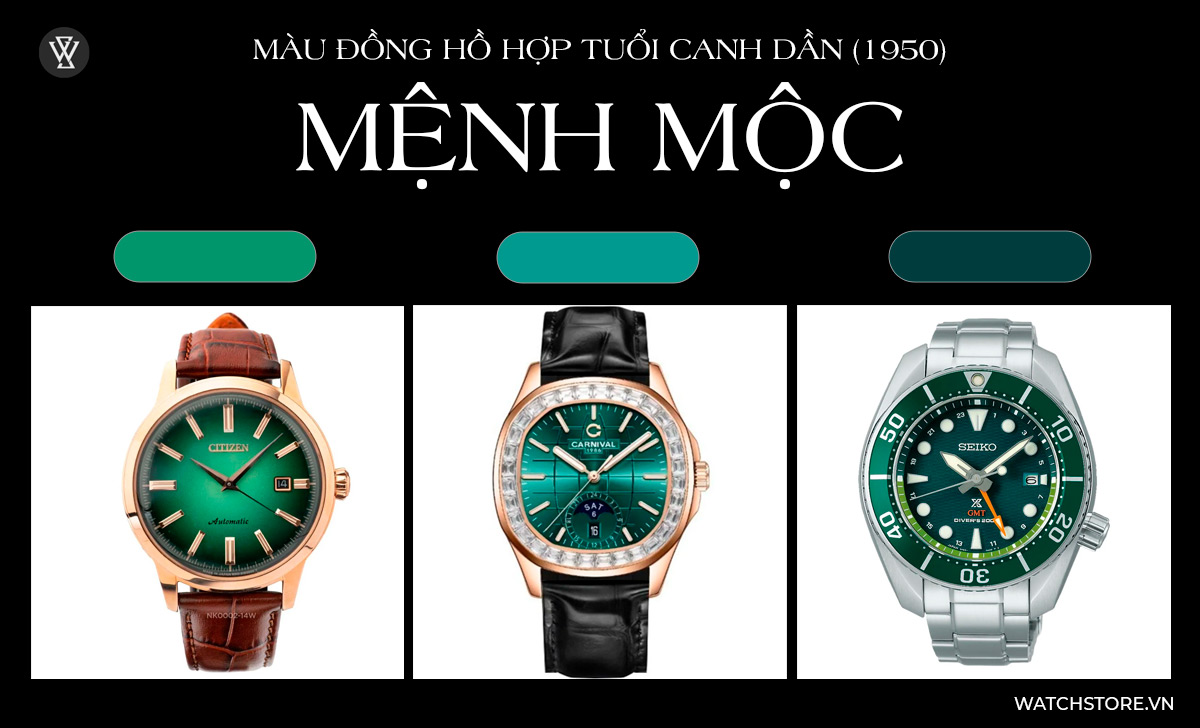 Đồng hồ vàng đất cho người mệnh Thổ