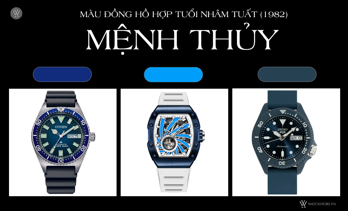Đồng hồ màu hồng cho tuổi Giáp Tuất