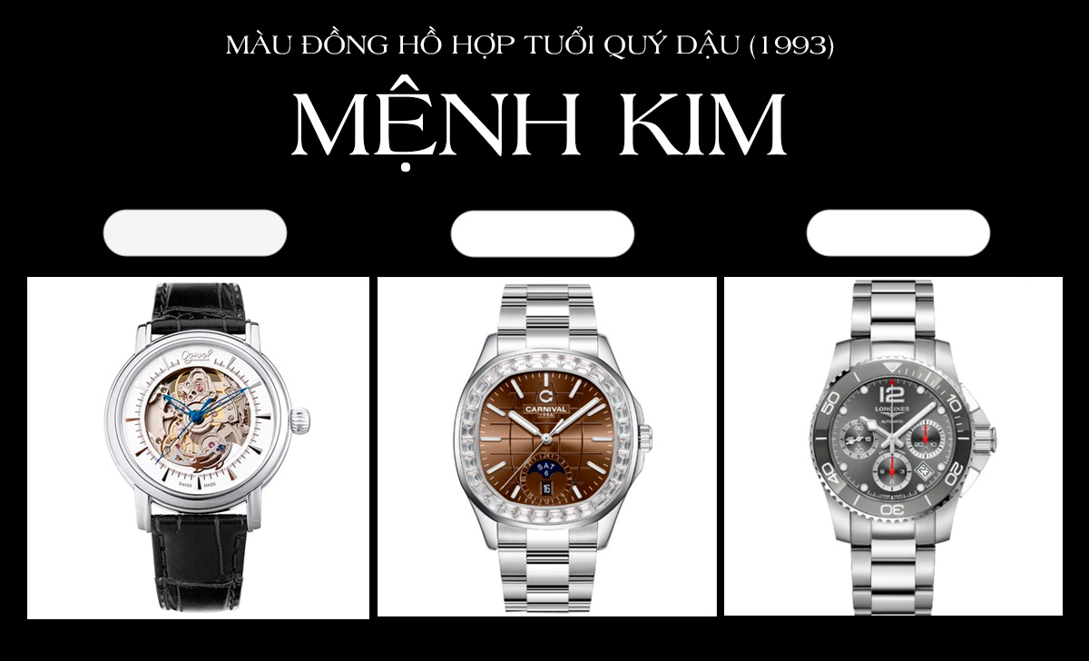 Mẫu đồng hồ hợp tuổi Quý Dậu