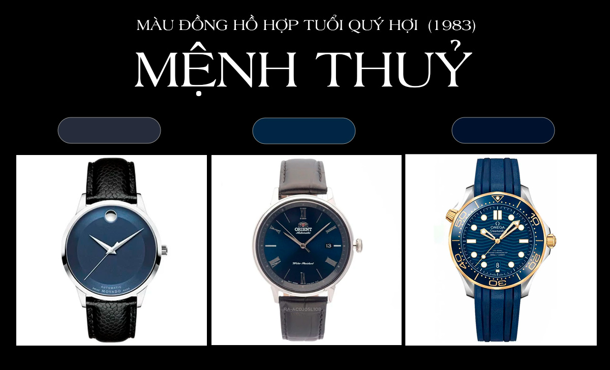 Mẫu đồng hồ hợp tuổi Quý Hợi