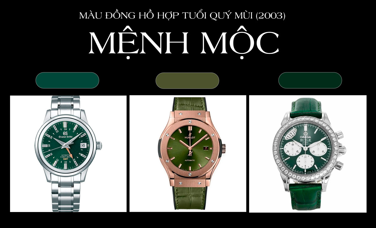 Đồng hồ hợp tuổi Quý Mùi
