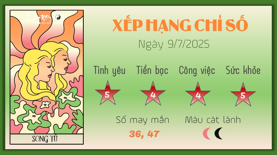 Song Tử 9/8/2025
