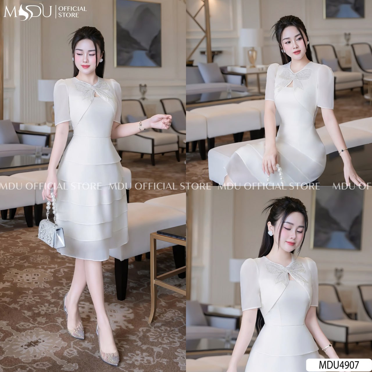 Váy trắng dự sự kiện
